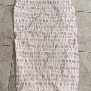 West Elm Pottery Barn Kids Baby Crib Sheet Pink Half Moon Organic Cotton